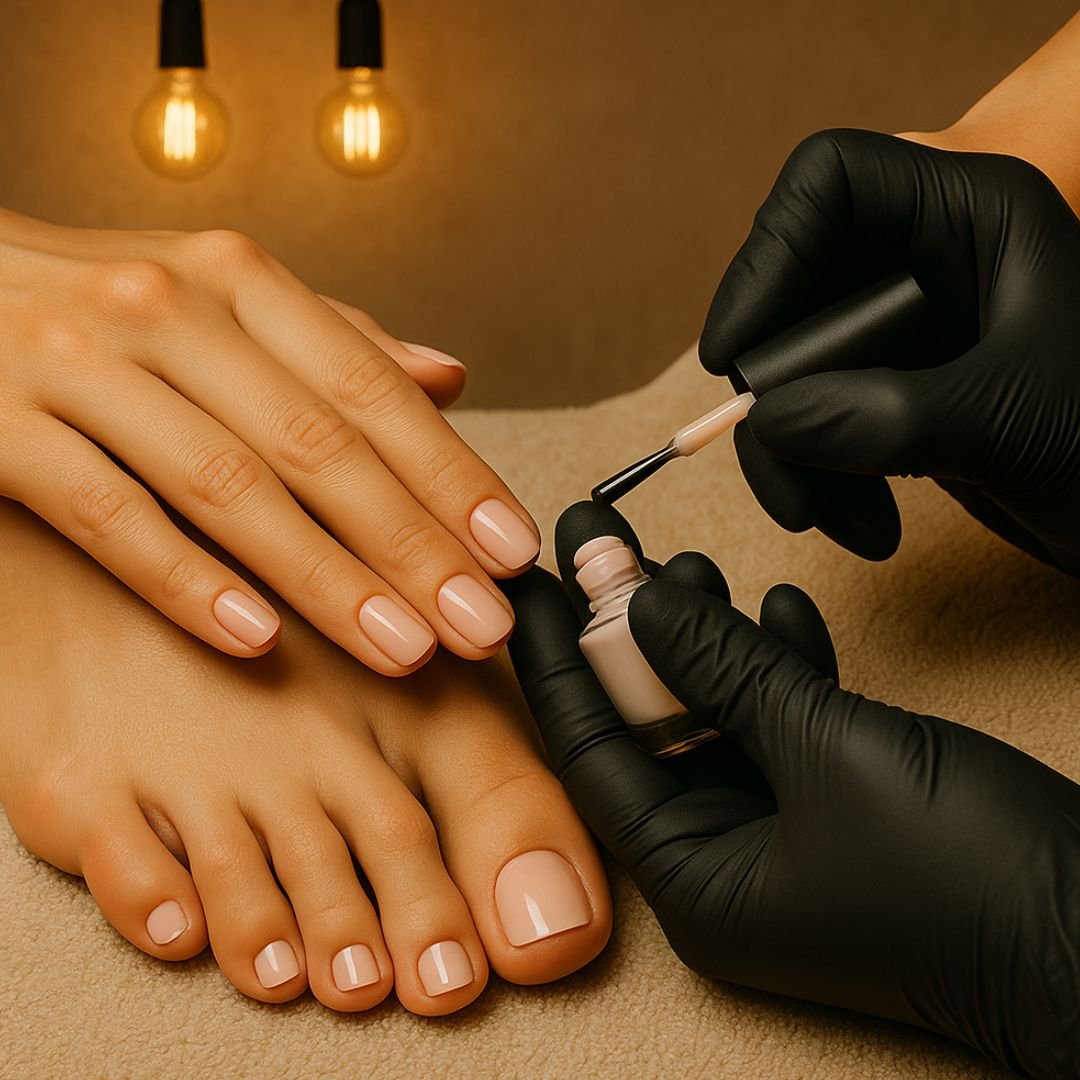 Manicure Tradicional + Pedicure Semipermanente